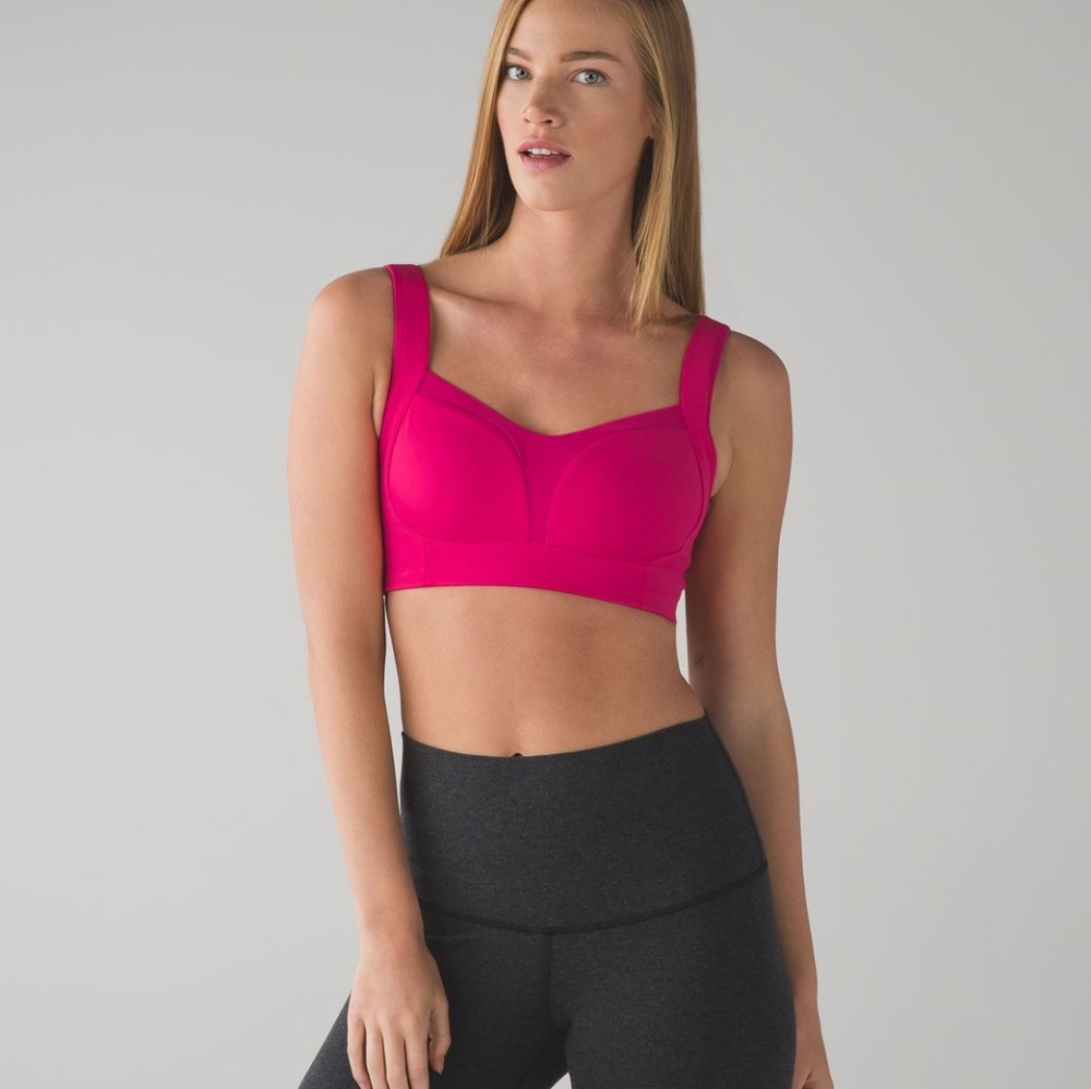 Lululemon ta ta tamer pink sports bra 34DD - Picture 8 of 12